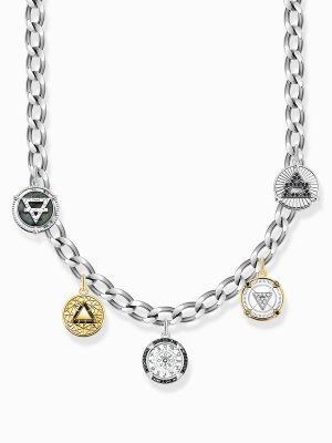 Thomas Sabo Halskette - KE2176-849-7-L50 925 Silber vergoldet bicolor