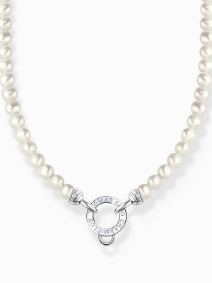 Thomas Sabo Halskette - KE2187-167-14-L45V 925 Silber, Süßwasserperle weiß