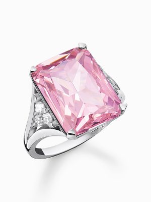 Thomas Sabo Ring - 50 925 Silber, Edelstein, Zirkonia rosa