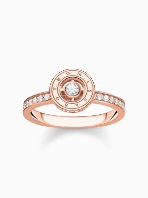 Thomas Sabo Ring - 50 925 Silber, Zirkonia roségold