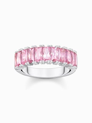 Thomas Sabo Ring - 52 925 Silber, Zirkonia rosa