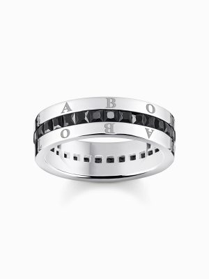 Thomas Sabo Ring - 56 925 Silber, Zirkonia schwarz