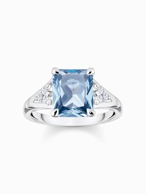 Thomas Sabo Ring - 58 925 Silber, Zirkonia blau