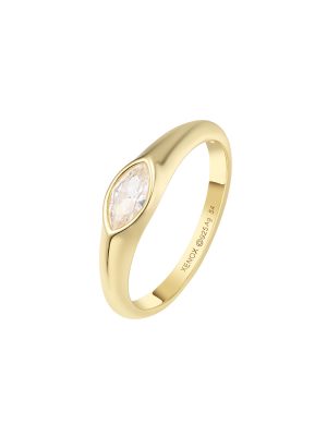 XENOX Ring - XS91445G/54 925 Silber vergoldet gold