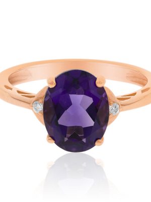 Amethyst-Goldring