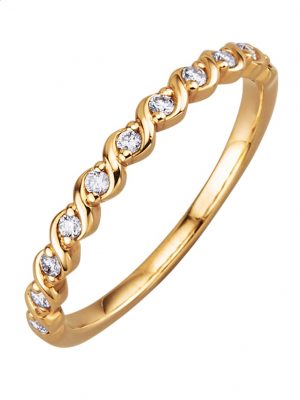 Damenring mit Brillanten in Gelbgold 585 Diemer Gelbgoldfarben