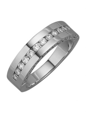 Damenring mit Brillanten in Weißgold 585 Diemer Weißgold