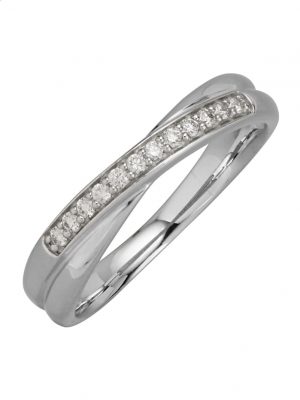 Damenring mit Brillanten in Weißgold 585 Diemer Weißgold