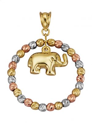 Elefant-Anhänger mit Elefant- Symbol Diemer Highlights Rosé