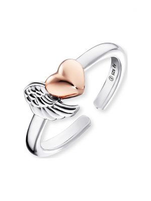 Engelsrufer Damenring ERR-WINGHEART-BICOR