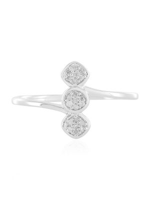 I2 (I) Diamant-Silberring