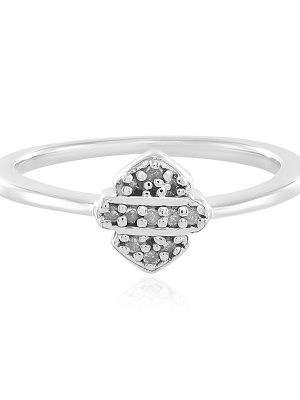 I2 (I) Diamant-Silberring