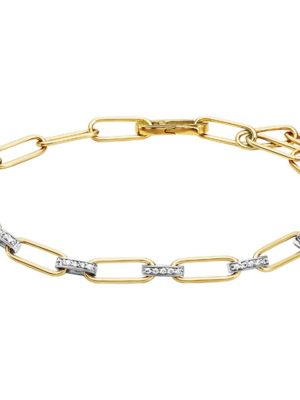 Julie Julsen Armband - JJBR01038.3 925 Silber, 925 Silber vergoldet, Zirkonia bicolor