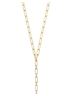 Julie Julsen Halskette - JJNE01037.3 925 Silber, 925 Silber vergoldet, Zirkonia bicolor