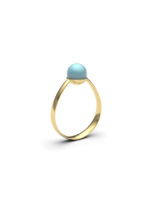 Larimar-Silberring