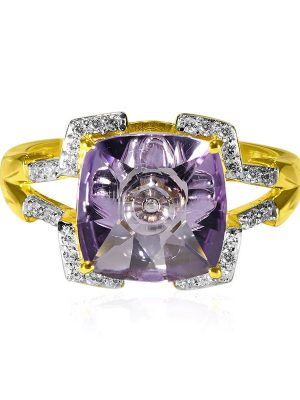 Lavendel-Amethyst-Goldring (Glenn Lehrer)