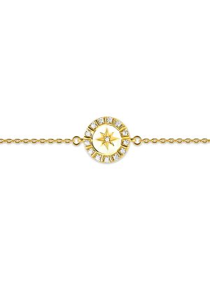 Maja Emulto Armband - Starshine white - EL00113.BR.YG.W 925 Silber vergoldet gold