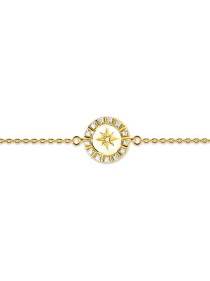 Maja Emulto Armband - Starshine white - EL00113.BR.YG.W 925 Silber vergoldet gold