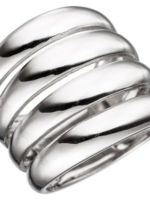 SIGO Damen Ring breit 925 Sterling Silber rhodiniert Silberring