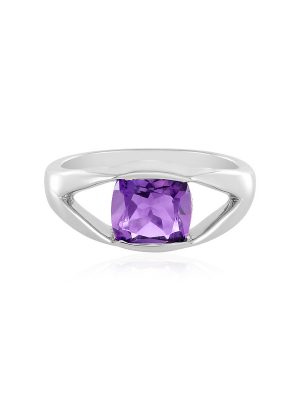 Sibirischer Amethyst-Silberring