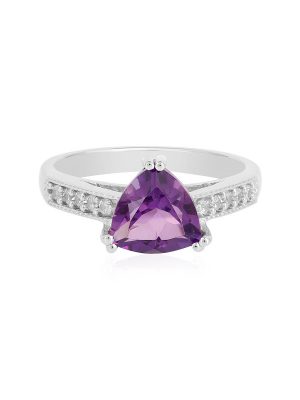 Sibirischer Amethyst-Silberring