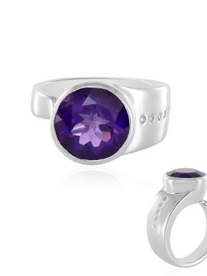 Sibirischer Amethyst-Silberring