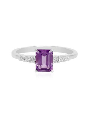 Sibirischer Amethyst-Silberring