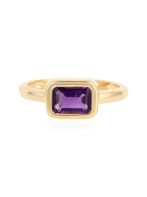 Sibirischer Amethyst-Silberring