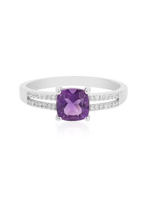 Sibirischer Amethyst-Silberring