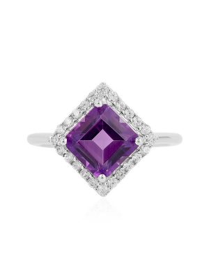 Sibirischer Amethyst-Silberring