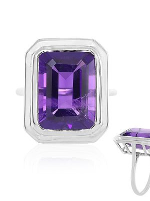 Sibirischer Amethyst-Silberring