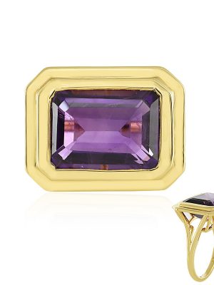 Sibirischer Amethyst-Silberring