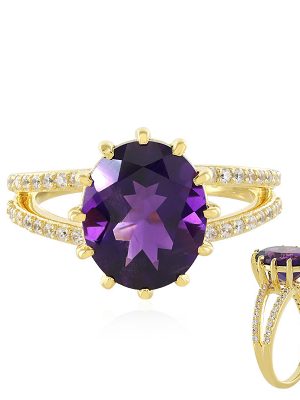 Sibirischer Amethyst-Silberring