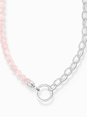 Thomas Sabo Halskette - KE2188-034-9-L45V 925 Silber, Edelstein rosa