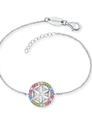 Engelsrufer Armband - Lebensblume - ERB-LILLIFL-ZIM 925 Silber, Zirkonia silber