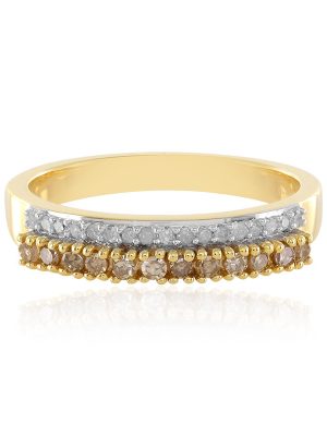 I3 Diamant-Silberring