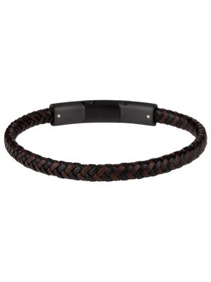 Jacques Lemans Armband S-B124A Leder, Edelstahl