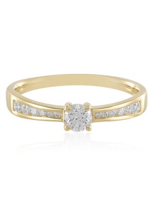 Lupenreiner (F) Brillant-Goldring (LUCENT DIAMONDS)