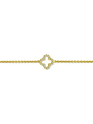 Maja Emulto Armband - Sparkle Clover - EL0008.BR.YG 925 Silber vergoldet, Zirkonia gold