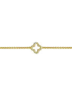 Maja Emulto Armband - Sparkle Clover - EL0008.BR.YG 925 Silber vergoldet, Zirkonia gold