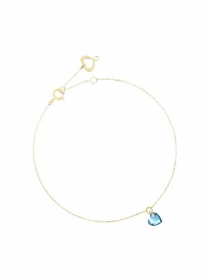 Maman et Sophie Armband - BLUE HEART - brcuntb 750 Gold, Edelstein blau