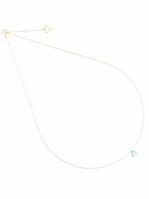Maman et Sophie Halskette - AZURE HEART - gccunta 750 Gold, Edelstein blau