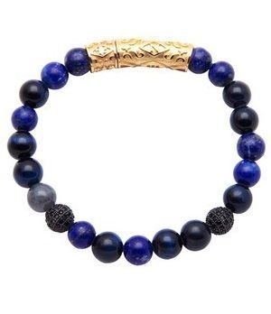 Nialaya Armband - Mens Classic Collection - MBCLP_018 blau