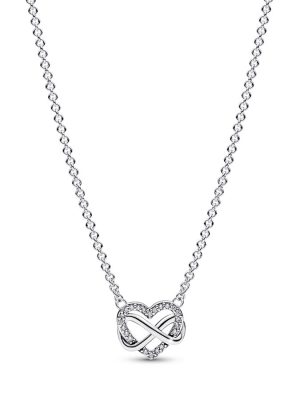 Pandora Collier - Infinity Heart - 392666C01-50 925 Silber, Zirkonia silber