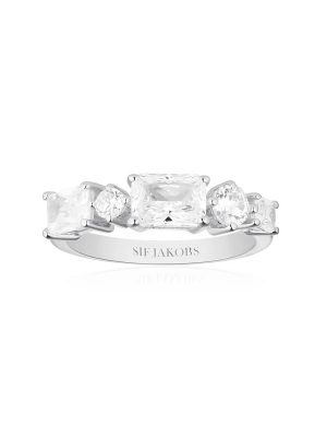 SIF Jakobs Ring - IVREA- SJ-R12330-CZ 925 Silber, Zirkonia silber