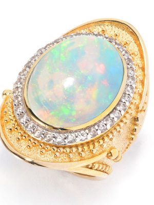 AAA-Welo-Opal-Silberring (Dallas Prince Designs)