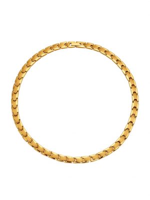 Collier mit 12 Magneten Magnetic Balance Gelbgoldfarben