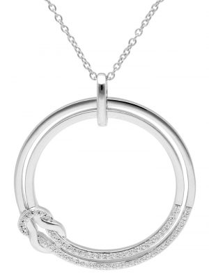 Damen-Halskette Silber mit Zirkonia trendor Silber