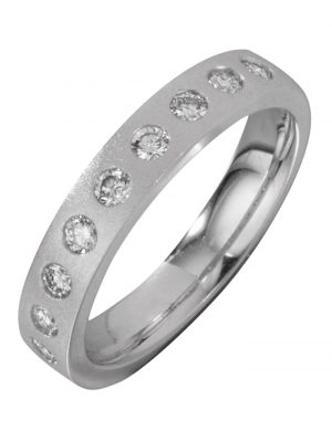 Damenring mit Brillanten in Weißgold 585 Diemer Weißgold
