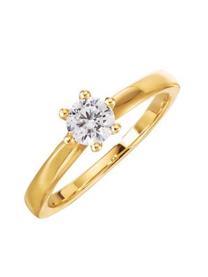 Damenring mit lupenreinen Brillante ca. 0,60 ct. in Gelbgold 585 Diemer Gelbgold